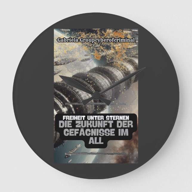 The Future of Space Prisons Large Clock (Front)