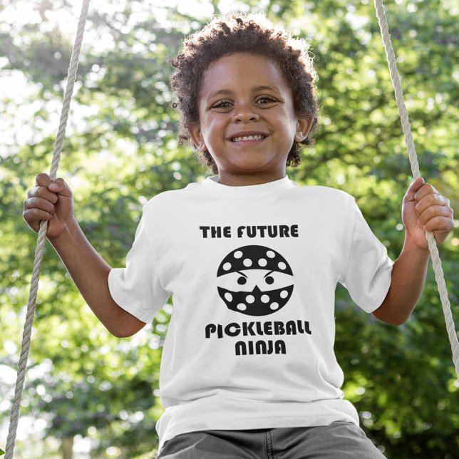 The future Pickleball Ninja, cute  Baby T-Shirt (Creator Uploaded)