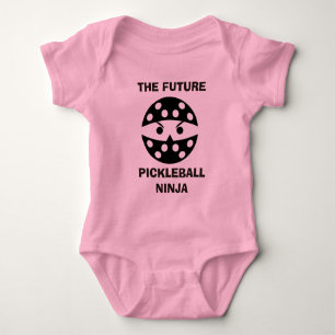 The future Pickleball Ninja, cute gift for baby Bodysuit