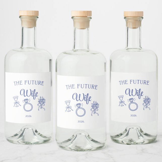The Future Wife Food and Beverage Label Set (Bottles)