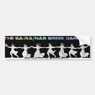 "The GÄ›rÄƒnÅs greek dancers" Bumper Sticker