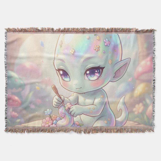 The Galaxy Wanderers of Nectar Throw Blanket (Front)