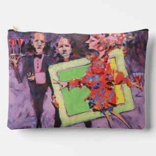 The Gallery Game Painting  / Artist Larry Lerew Accessory Pouch