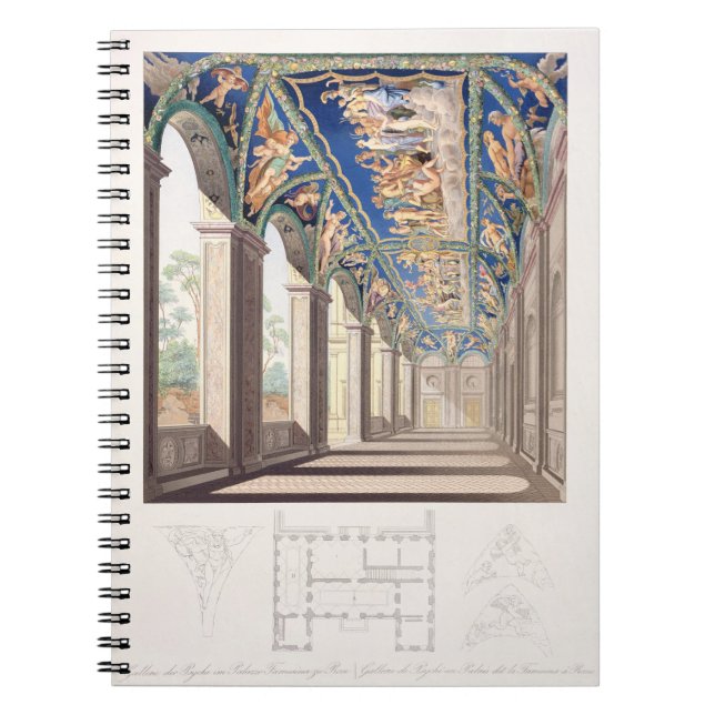 The Gallery of Psyche at the Villa Farnesina, Rome Spiral Notebook (Front)