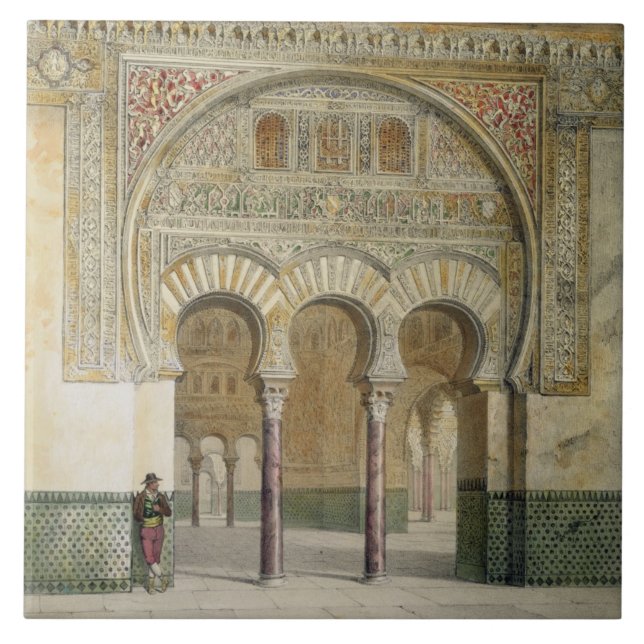 The Gallery of the Court of Lions at the Alhambra, Tile (Front)