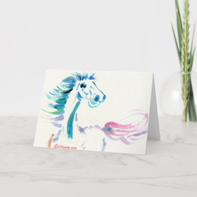 The Galloping Horse Greeting and Note Cards (Front)