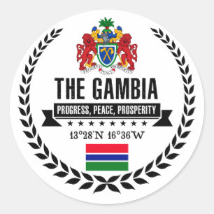 The Gambia Classic Round Sticker