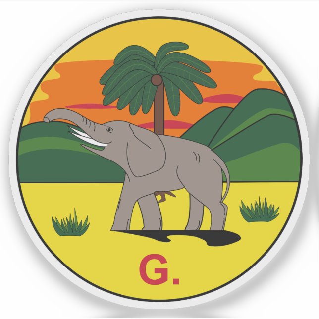 The Gambia Colony & Protectorate badge (1889–1965) (Front)