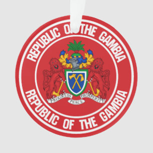 The Gambia Round Emblem Ornament