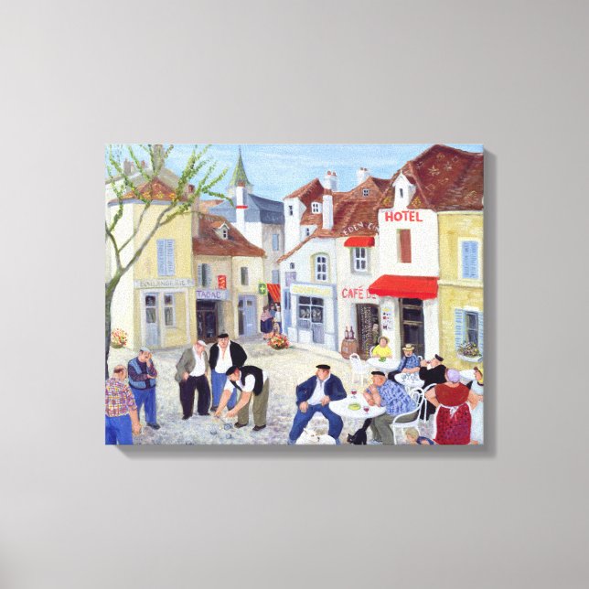 The Game Burgundy Canvas Print (Front)