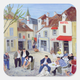 The Game Burgundy Square Sticker