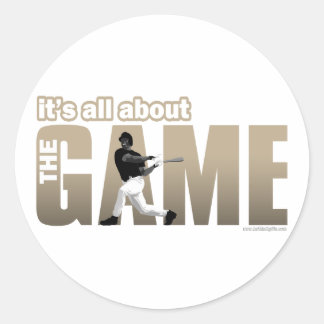 The Game... Classic Round Sticker