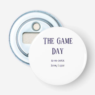 the game day football club match name year date bottle opener