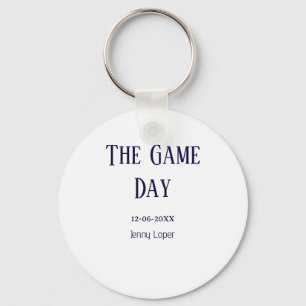 the game day football club match name year date key ring