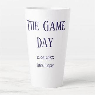 the game day football club match name year date latte mug