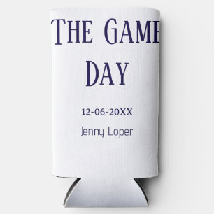 the game day football club match name year date seltzer can cooler