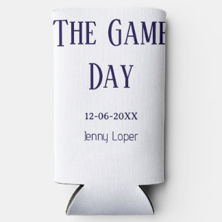 the game day football club match name year date seltzer can cooler