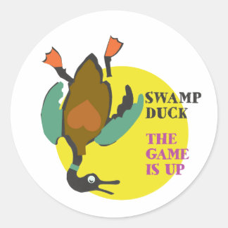 The Game Is Up T-Shirt Classic Round Sticker