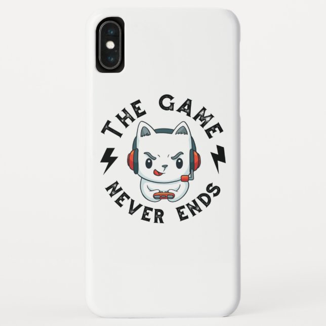 The Game never ends Case-Mate iPhone Case (Back)