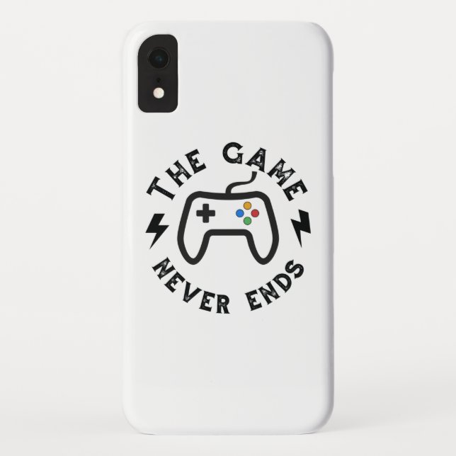 The Game never ends Case-Mate iPhone Case (Back)