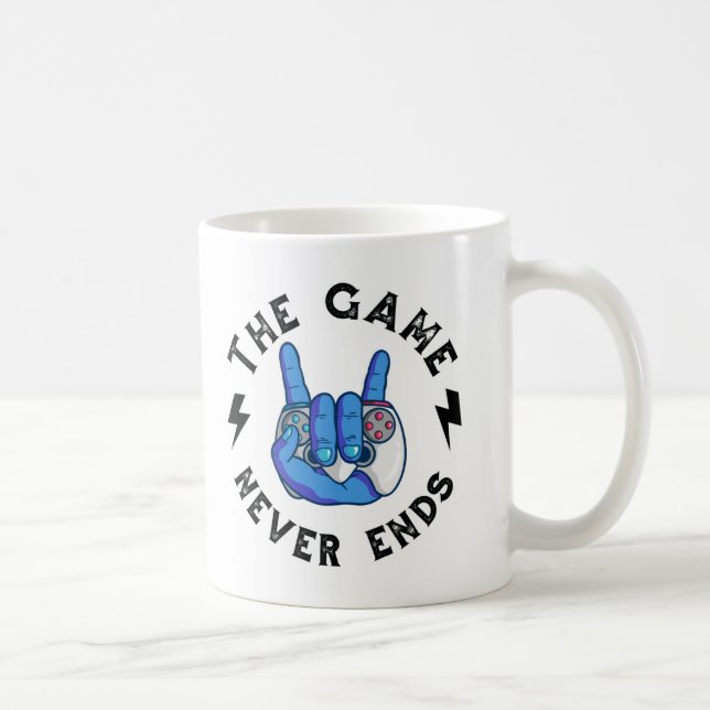 The Game never ends Coffee Mug (Right)