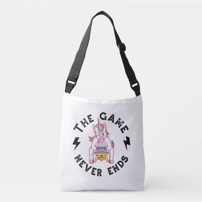 The Game never ends Crossbody Bag (Front)