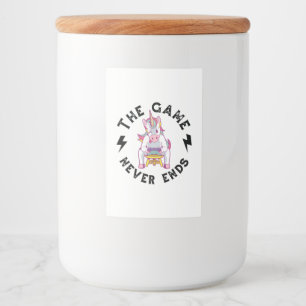 The Game never ends Food Label