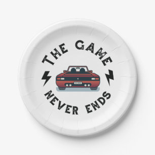 The Game never ends Paper Plate