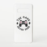 The Game never ends Samsung Galaxy Case<br><div class="desc">For a real gamer the game is not over. Unique eye-catching gaming design. A perfect match for your gaming event or as gift for gamer friends,  family,  video game addict,  gaming nerds,  gaming geeks,  gaming freaks.</div>