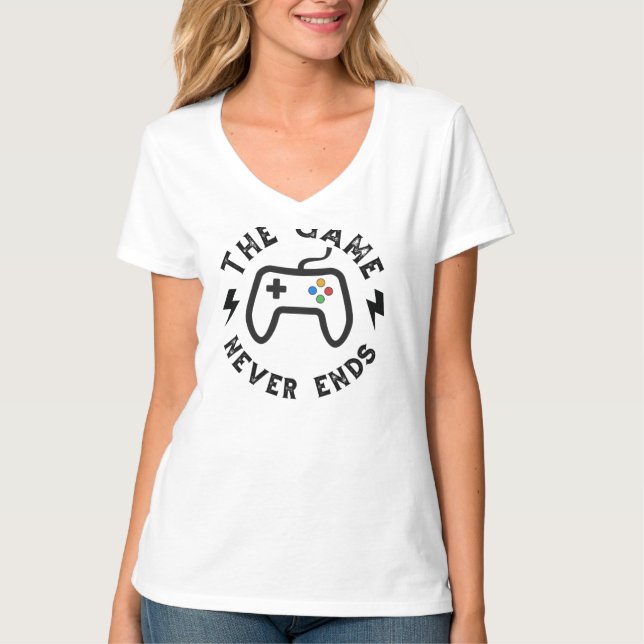 The Game never ends T-Shirt (Front)