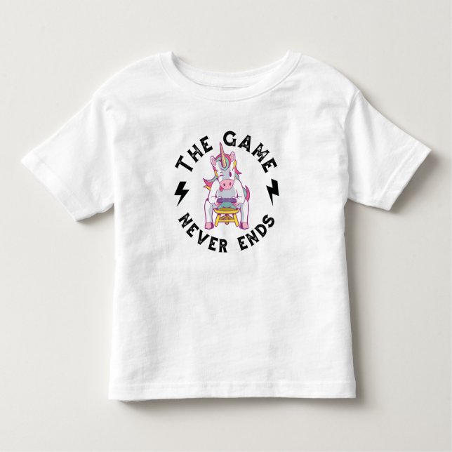 The Game never ends Toddler T-Shirt (Front)