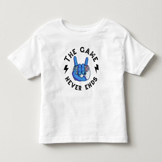 The Game never ends Toddler T-Shirt (Front)