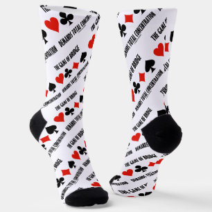 The Game Of Bridge Demands Total Concentration Socks