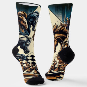 The game of knights – chess meets fantasy socks