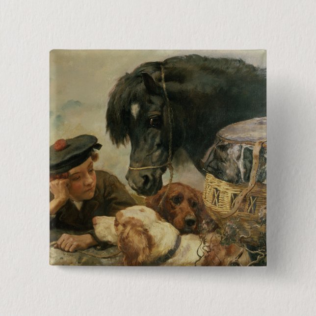 The Gamekeeper's Companion 15 Cm Square Badge (Front)