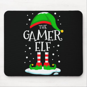 The Gamer Elf Christmas Family Matching Xmas Video Mouse Pad