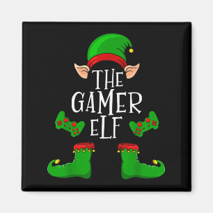 The Gamer Elf Christmas Matching Magnet