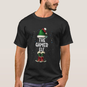The Gamer Elf Costume Matching Family Christmas El T-Shirt