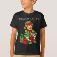 The Gamer Elf Fun Christmas Boys Kids Teens Gaming