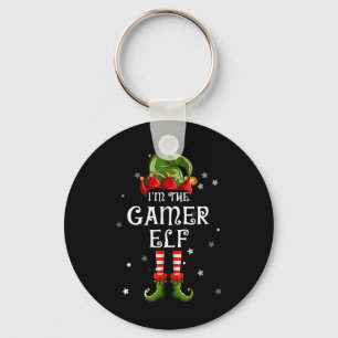 The Gamer Elf Fun Christmas Matching Family  Key Ring