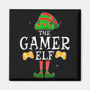 The Gamer Elf Group Matching Family Christmas Holi Magnet