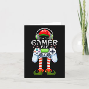 The Gamer Elf Matching Group Christmas Costume Card
