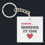 The Gamer  Key Ring<br><div class="desc">The Gamer - Keychain 
Share the love for the game!</div>