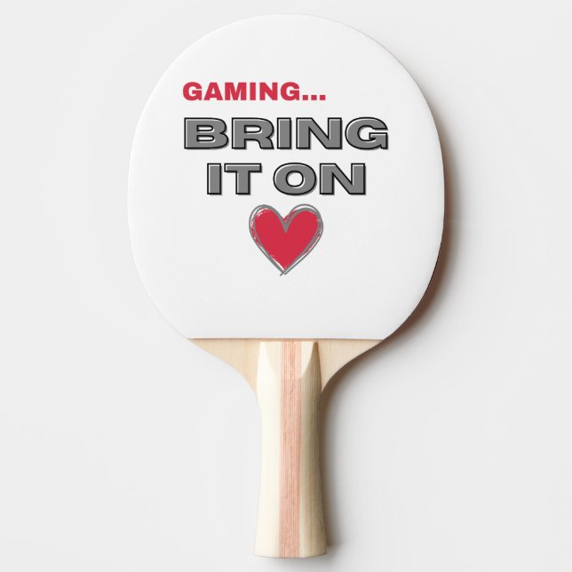 The Gamer Ping Pong Paddle (Front)