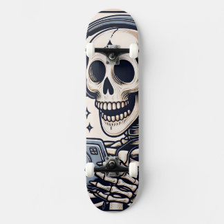 The Gamer Skeleton Tarot Card Skateboard