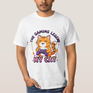 The Gaming Legend – My Cat   Funny Gamer Cat Desig T-Shirt