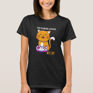The Gaming Legend My Cat Gamer Kitten Cute Meme T-Shirt