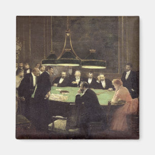 The Gaming Room at the Casino, 1889 Magnet