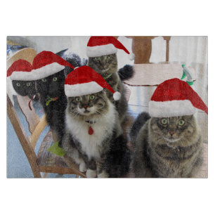 The Gang Christmas Glass Cutting Board