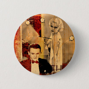 The Gangster's Blonde Girl 6 Cm Round Badge